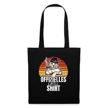 Katzen Katze Katzenshirt Katze Geschenkidee kitten - Stoffbeutel - Schwarz - Vorne