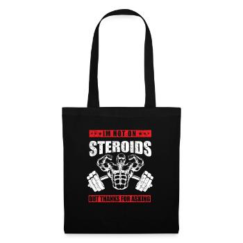 Bodybuilder Kraftsport Fitness Motiv - Stoffbeutel - Schwarz - Vorne