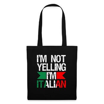 I'm not screaming that I'm speaking Italian - Tote Bag - black - Front