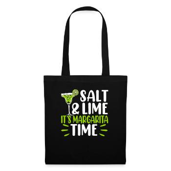 Sel et citron vert C’est Margarita Time Cocktail d’alcool - Sac en tissu - noir - Devant