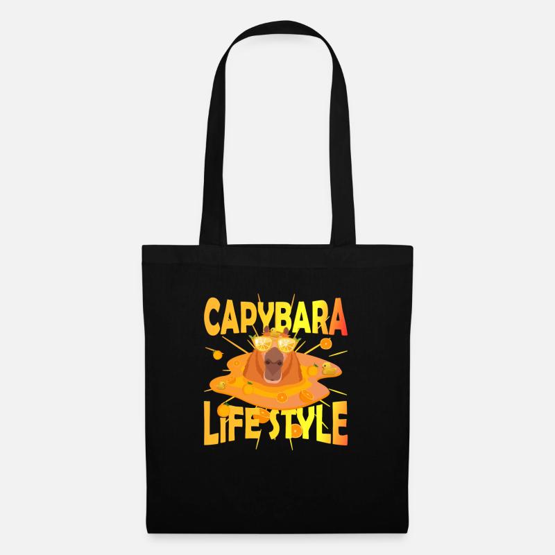 Capy life style duck - Stoffbeutel - Schwarz