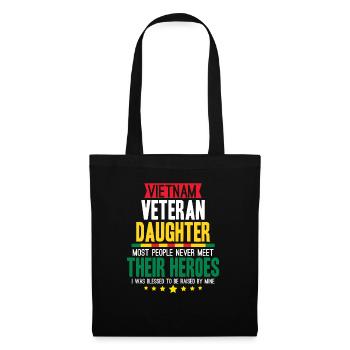 Fière fille d’un vétéran du Vietnam - Sac en tissu - noir - Devant