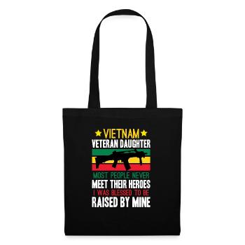 Fière fille d’un vétéran du Vietnam - Sac en tissu - noir - Devant