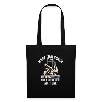 Muay Thai Coach Kickboxing Instructor Martial Arts - Tote Bag - black - Front