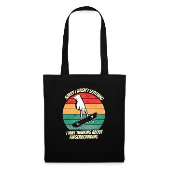 Fingerboarding Shirt, Fingerboard Shirt, Fingerboa - Tote Bag - black - Front