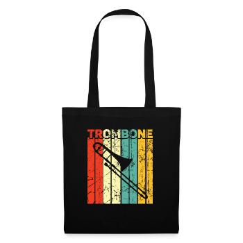 Trombone - Sac en tissu - noir - Devant