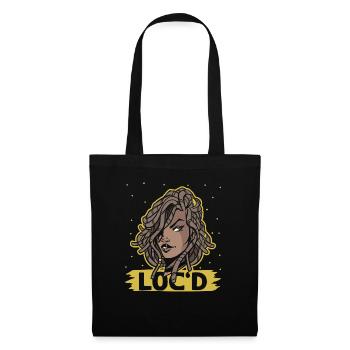 It's The Locs For Me - Afro Hair Black American - Stoffbeutel - Schwarz - Vorne