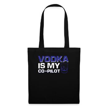 La vodka est mon copilote - Sac en tissu - noir - Devant