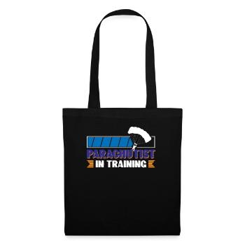 Parachutiste en formation - Sac en tissu - noir - Devant