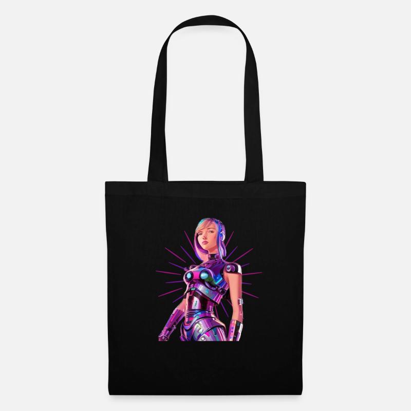 Space Girl 1 - Stoffbeutel - Schwarz