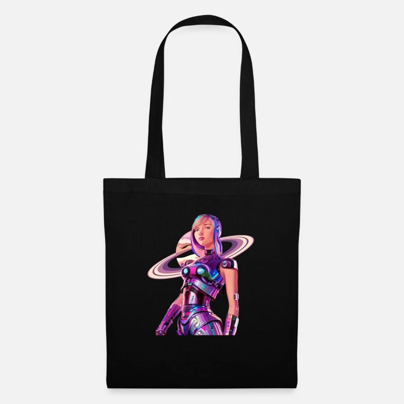 Space Girl 2 - Stoffbeutel - Schwarz