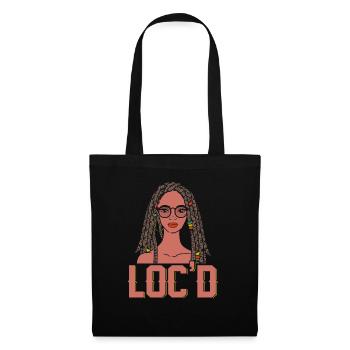 C’est The Locs For Me - Afro Hair Black American - Sac en tissu - noir - Devant