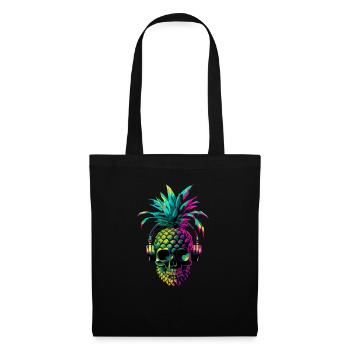 EDM Music Rave Festival Pineapple Techno - Tote Bag - black - Front