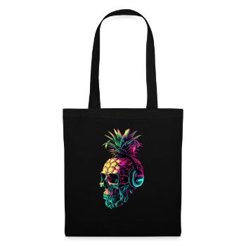 EDM Music Rave Festival Pineapple Techno - Tote Bag - black - Front