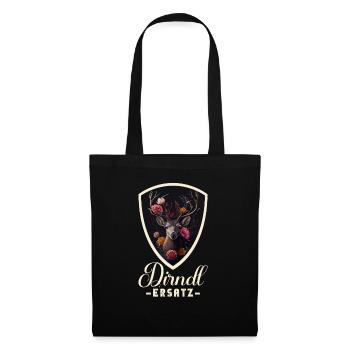 Dirndl Ersatz Dirndl Trachten Kostüm Dirndl Ersatz - Stoffbeutel - Schwarz - Vorne
