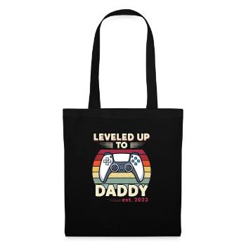 Leveled Up To Daddy Est. 2023 Controller - Tote Bag - black - Front