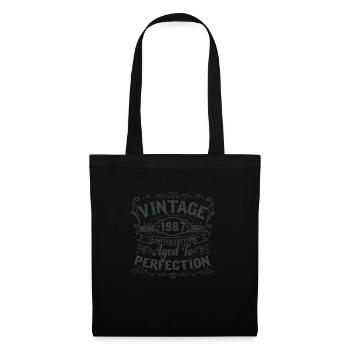 Edition limitée millésime 1987. Vieilli à la perfection - Sac en tissu - noir - Devant