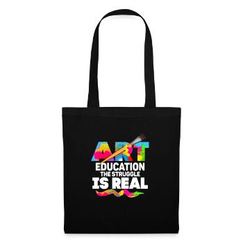 Art Education The Struggle Is Real Professor Art T - Tote Bag - black - Front