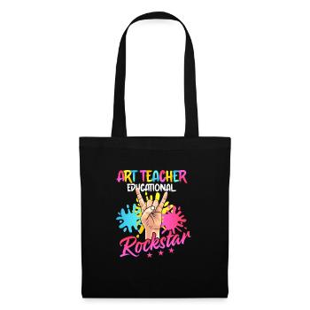 Professeur d’art Éducation artistique - Sac en tissu - noir - Devant