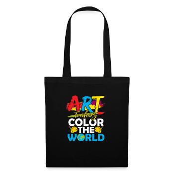 Professeurs d’art Colorier L’artiste de l’éducation mondiale - Sac en tissu - noir - Devant