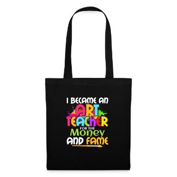 Je suis devenu professeur d’art pour l’argent et la renommée Edu - Sac en tissu - noir - Devant
