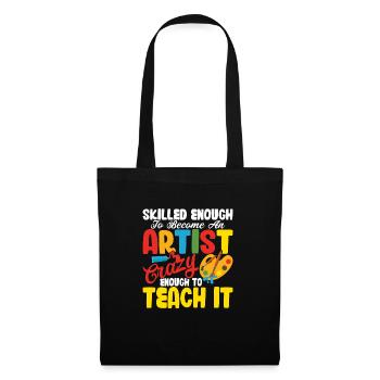 Assez habile pour devenir une école d’artiste Art Teac - Sac en tissu - noir - Devant