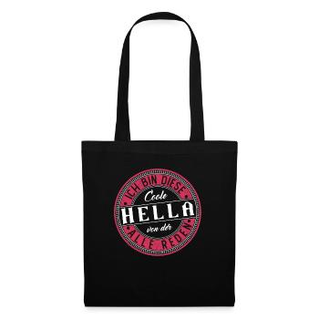 Hella Geschenkidee Geschenk Geburtstag - Stoffbeutel - Schwarz - Vorne