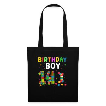 Birthday child building blocks 14 years old - Tote Bag - black - Front