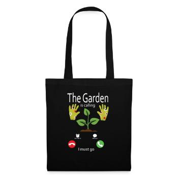 Garten Motiv Gärtner & Gärtnerin Spruch - Stoffbeutel - Schwarz - Vorne