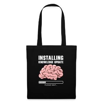Installing Knowledge Update Student Brain Loading - Tote Bag - black - Front