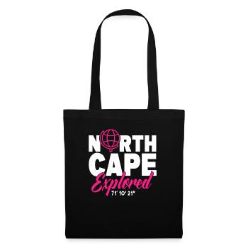 Nordkap/ North Cape team Round trip design - Tote Bag - black - Front