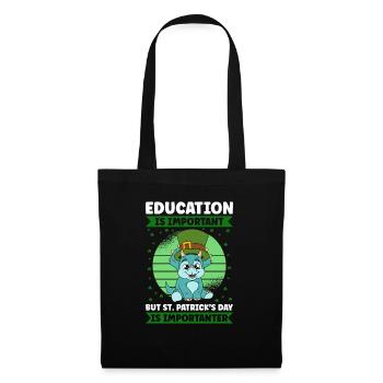 Dinosaur St. Patrick's Day Dino - Tote Bag - black - Front