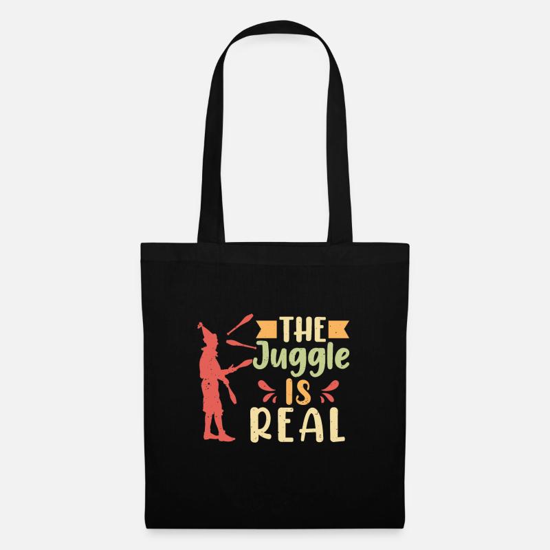 The juggle is real - Stoffbeutel - Schwarz