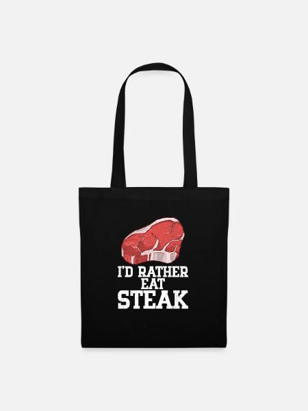 Steak - Stoffbeutel - Schwarz
