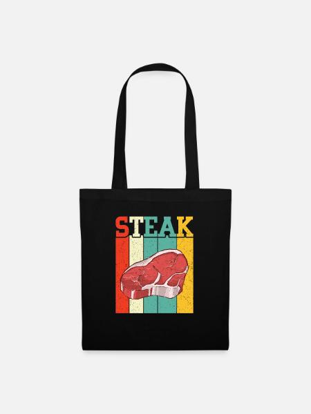 Steak - Stoffbeutel - Schwarz