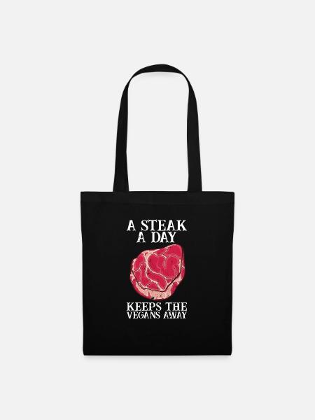 Steak - Stoffbeutel - Schwarz