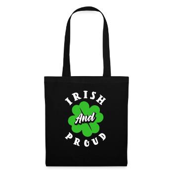 Les Irlandais et les fiers célèbrent la Saint-Patrick en Irlande - Sac en tissu - noir - Devant