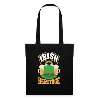 Le patrimoine irlandais célèbre la Saint-Patrick de l’Irlande - Sac en tissu - noir - Devant