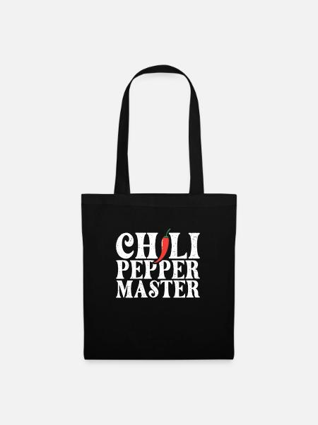 Chili-Pfeffer - Stoffbeutel - Schwarz