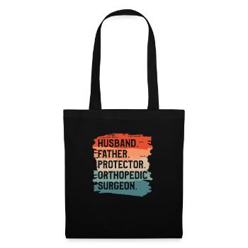 Husband Father Protector Orthopedic Surgeon - Tote Bag - black - Front