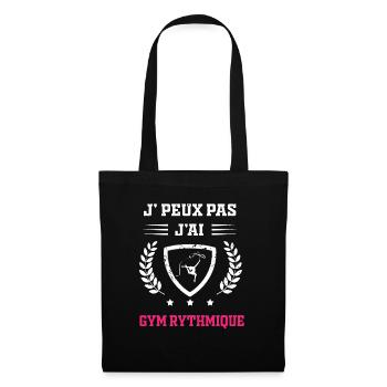 Je peux pas j'ai gym rythmique femme - Sac en tissu - noir - Devant