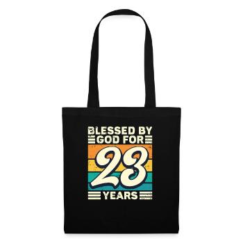 23 Birthday Gift Years Funny Saying - Tote Bag - black - Front