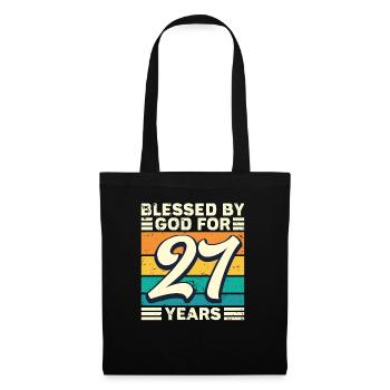 27 Birthday Gift Years Funny Saying - Tote Bag - black - Front