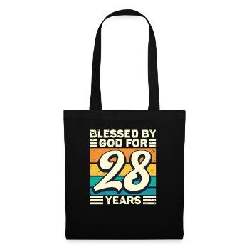 28 Birthday Gift Years Funny Saying - Tote Bag - black - Front