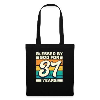 37 Birthday Gift Years Funny Saying - Tote Bag - black - Front