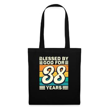 38 Birthday Gift Years Funny Saying - Tote Bag - black - Front