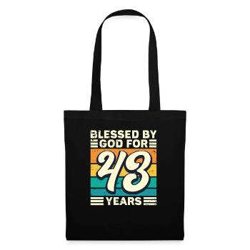 43 Birthday Gift Years Funny Saying - Tote Bag - black - Front