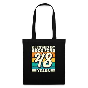 48 Birthday Gift Years Funny Saying - Tote Bag - black - Front