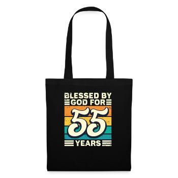 55 années de cadeaux d’anniversaire drôle de dicton - Sac en tissu - noir - Devant