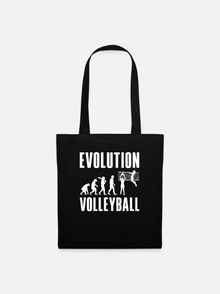 Volleyball Player Sport Retro Evolution - Stoffbeutel - Schwarz